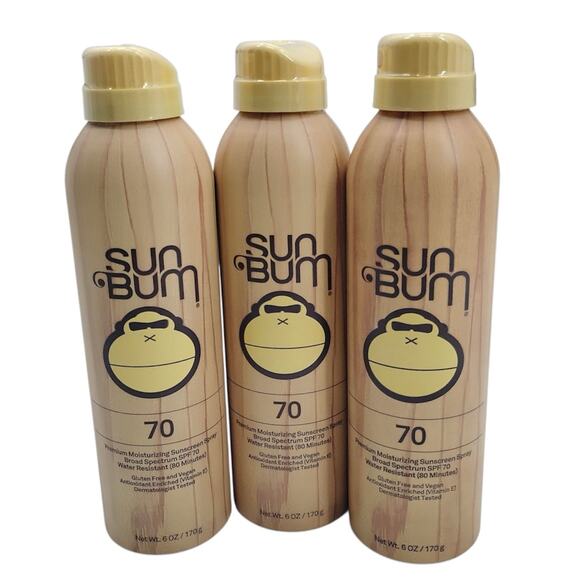 Lot of 3 Sun Bum SPF 70 Premium Moisturizing Sunscreen Water Resistant 03/28 - Picture 1 of 4